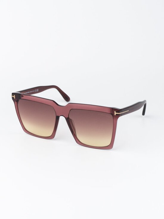 Tom Ford SABRINA-02 Women Sunglasses Bordeaux Gradient Square FT0764 69T main image 9